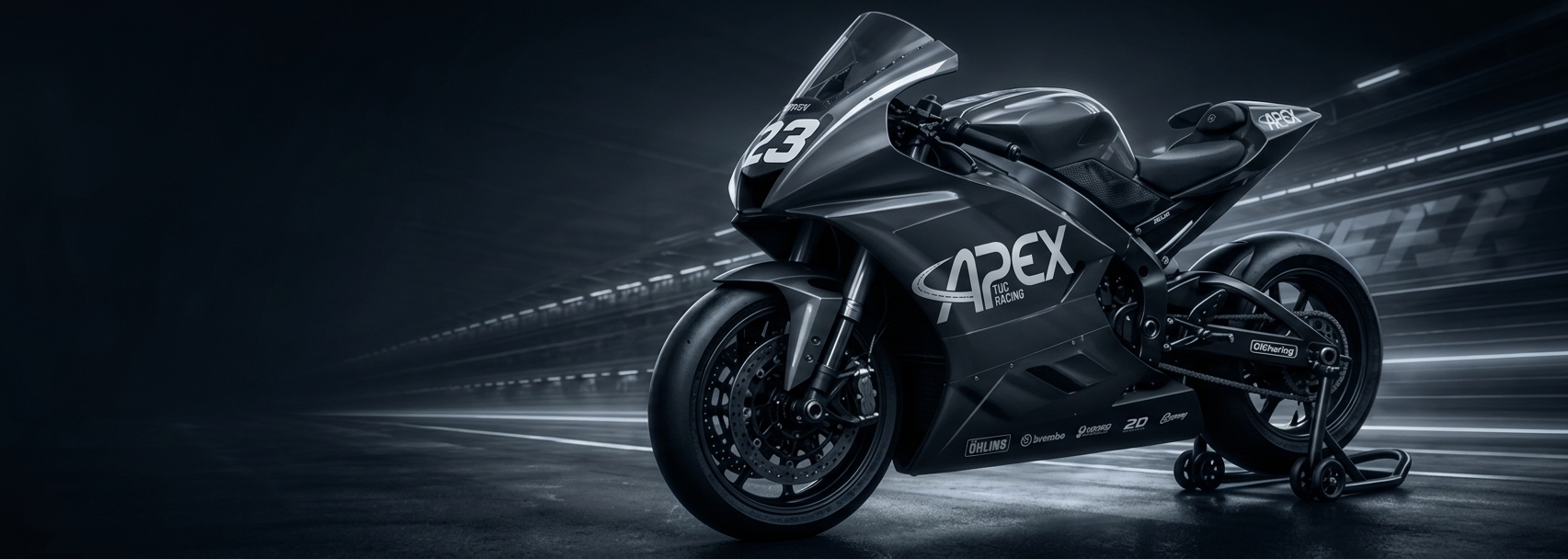 Η αγωνιστική μοτοσυκλέτα APEX TUC Racing σε πίστα