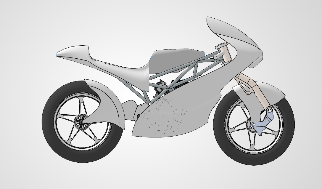 Σχεδιαστική όψη 1 της μοτοσυκλέτας APEX TUC Racing